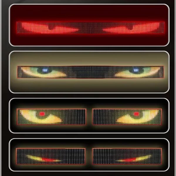 Лед ленти - Очи за предно стъкло, Дявоски очи, Devil Eyes 2бр/к-т 60x17см - Image 2