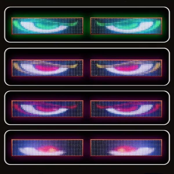 Лед ленти - Очи за предно стъкло, Дявоски очи, Devil Eyes 2бр/к-т 60x17см - Image 3