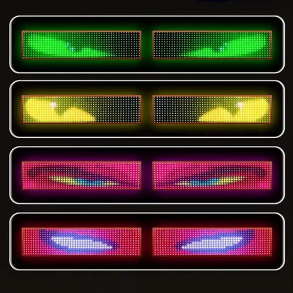 Лед ленти - Очи за предно стъкло, Дявоски очи, Devil Eyes 2бр/к-т 60x17см - Image 4