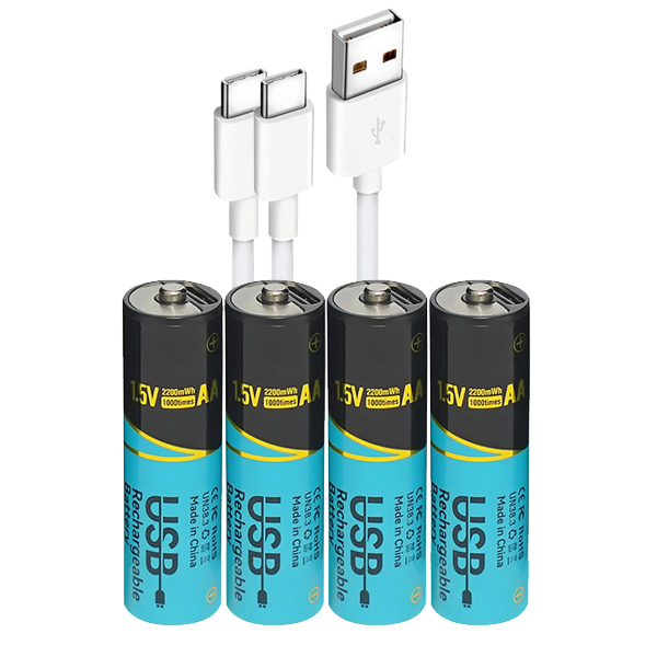 Батерия AA 1.5V Rechargeable Type-C, 2200mWh - 4 бр.